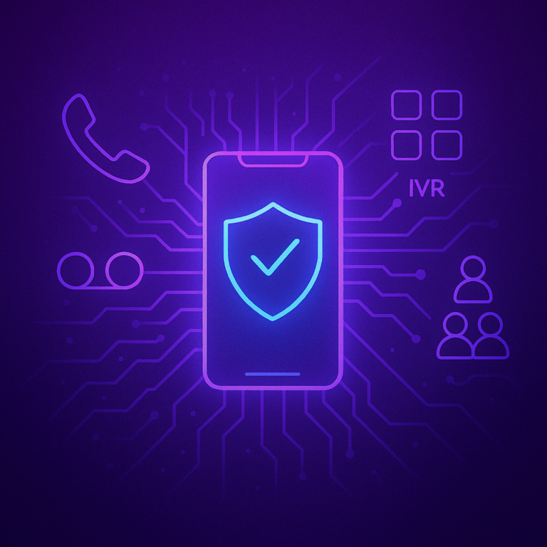 A stylistic design of a cellphone showing all of the possibilities for number forwarding in emergencies.