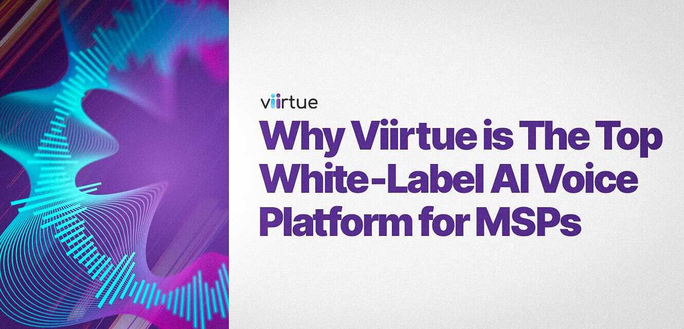 Top white label AI voice platform title card with Viirtue branding.