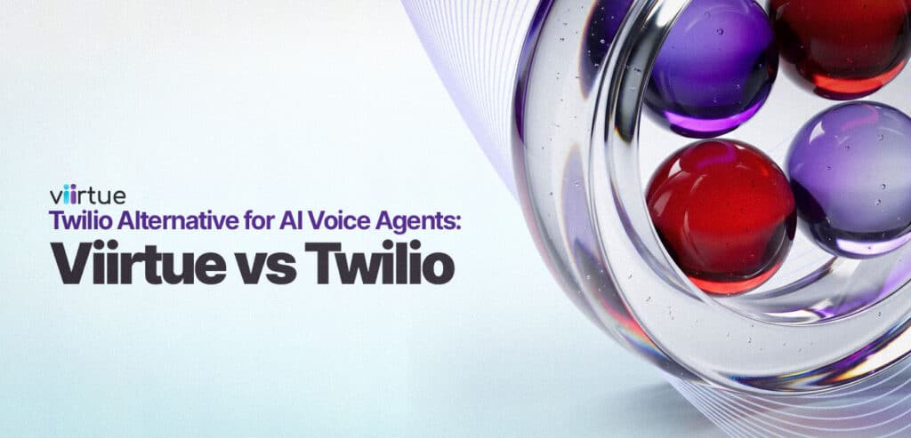 Twilio-Alternative-for-AI-Voice-Agents--Viirtue-vs-Twilio Title Card With Viirtue Branding